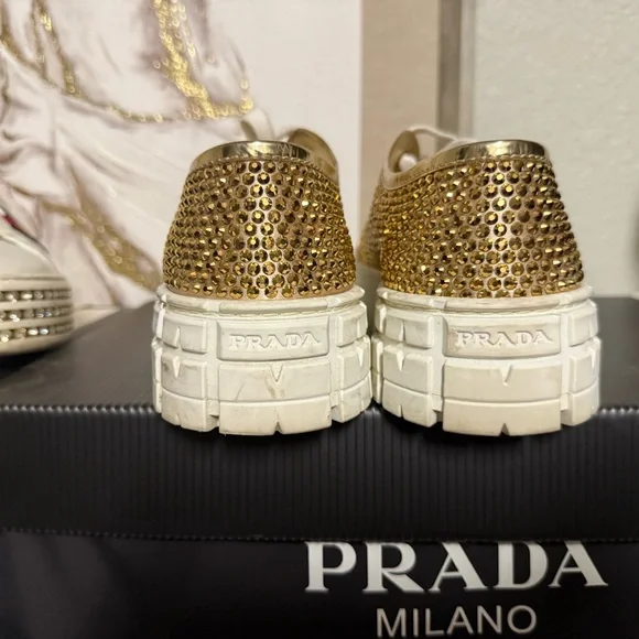 Gold Double Wheel Sneakers-Limited Edition